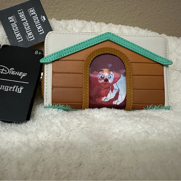 Loungefly I Heart Disney Dogs Doghouse Lenticular Wallet Brand NEW w/ Tags - Picture 2 of 5